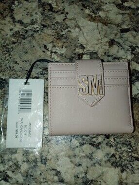 Blush Pink Small Wallet with SM Monogram New